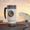 EL UNIVERSO ESTA DENTRO DE TI Stainless Steel Travel Mug with Handle, 14oz Stainless Steel Mug Printify   