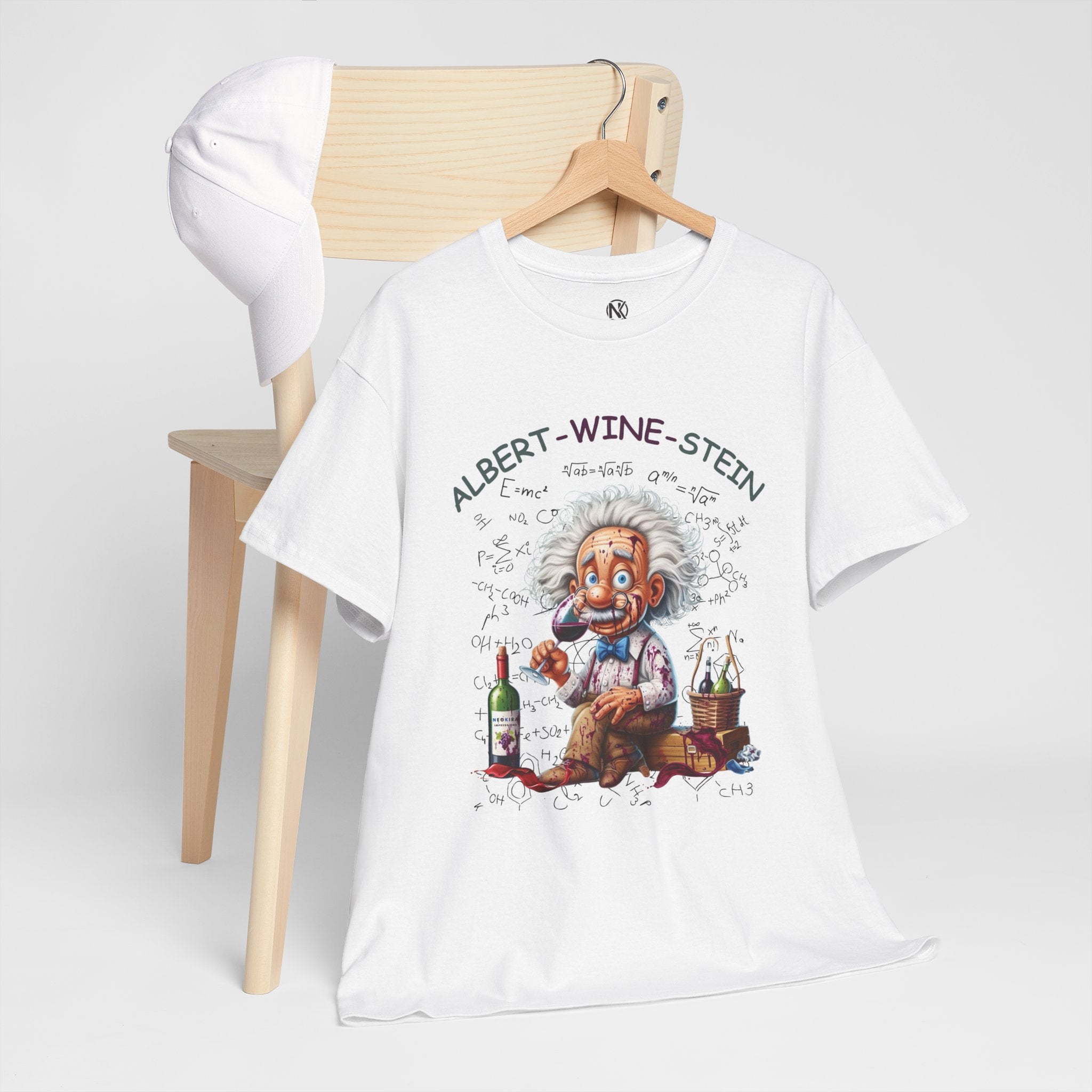 ALBERT-WINE-STAIN Unisex Heavy Cotton Tee T-Shirt Printify   