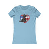 POODLE (BLACK)  Women's Favorite Tee T-Shirt Printify S Ocean Blue 