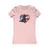 POODLE (BLACK)  Women's Favorite Tee T-Shirt Printify S Pink 