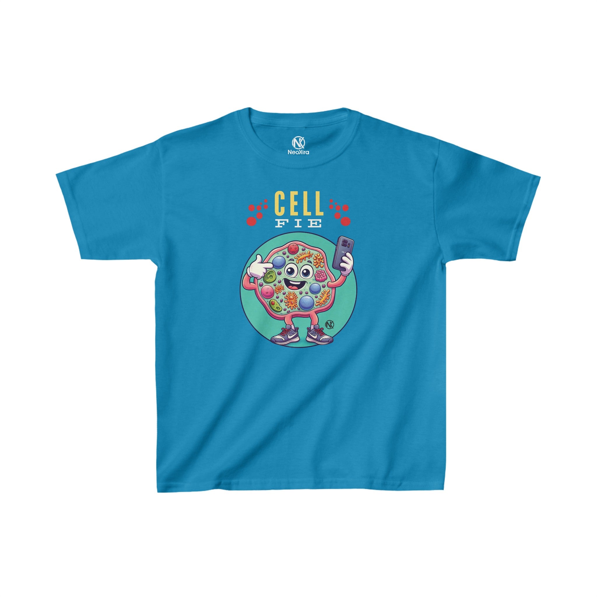 CELLFIE Kids Heavy Cotton™ Tee Kids clothes Printify XS Sapphire 