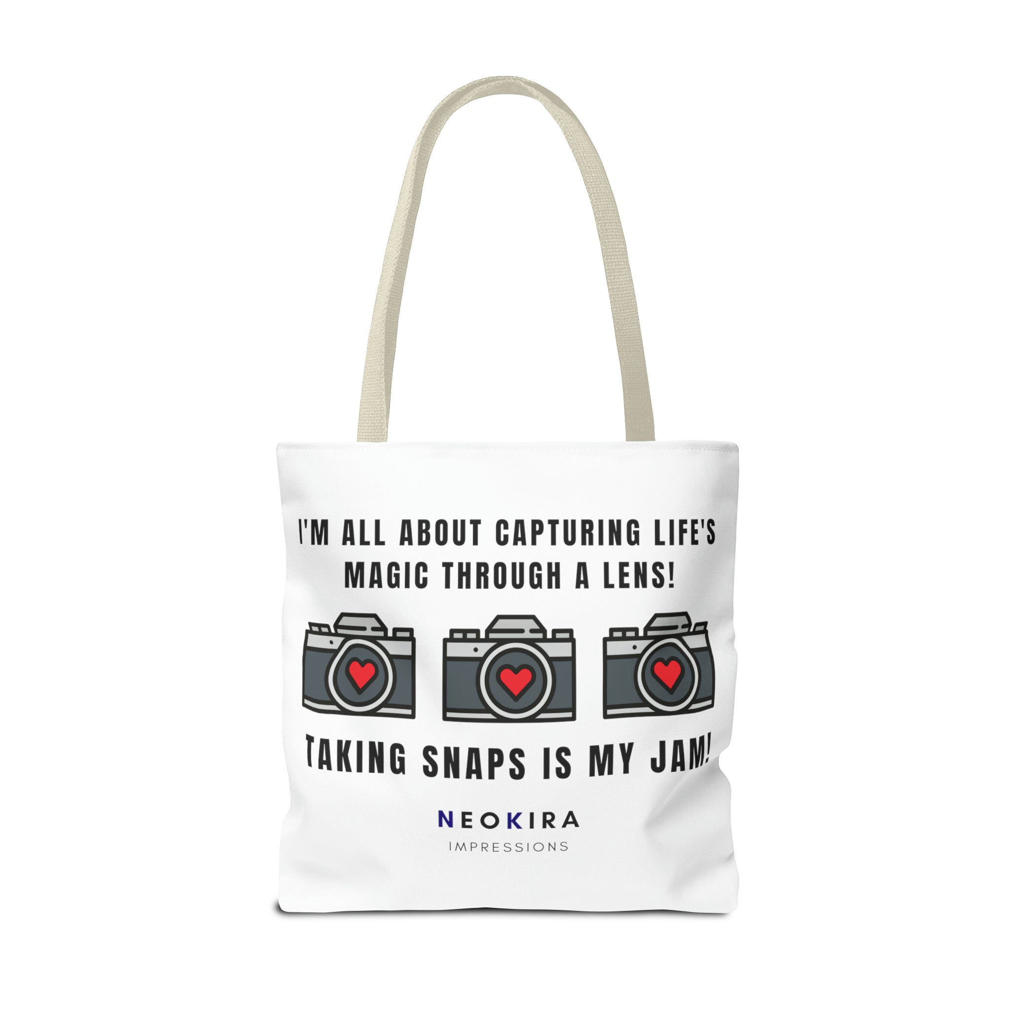 TAKING SNAPS IS MY JAM Tote Bag Tote Bag Printify   