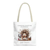 CUANDO ME LEVANTO Tote Bag Tote Bag Printify 16" × 16'' Beige 