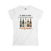 EL VINO ES VIDA Women's Softstyle Tee T-Shirt Printify White S 