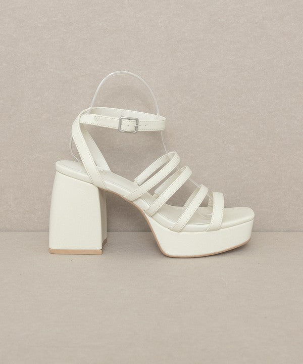 Oasis Society Talia - Strappy platform heel Heels Oasis Society BEIGE 6 