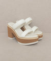 Oasis Society Daphne - Chunky Heeled Sandal Shoes Oasis Society WHITE 6 