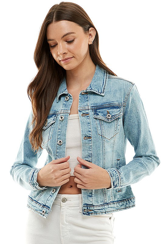 Ladies Casual Denim Jacket - NeoKira Unlimited