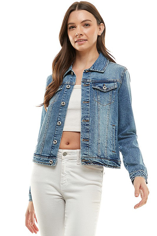 Ladies Casual Denim Jacket - NeoKira Unlimited