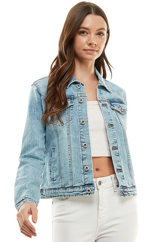 Ladies Casual Denim Jacket - NeoKira Unlimited