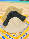 Collapsible Summer Bucket Hat Straw Hats Ellison and Young   