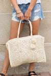 Straw Traveler Tote  Aili's Corner   