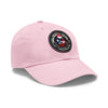 BORICUA DE PURA SANGRE Dad Hat with Leather Patch (Round) Caps Printify   