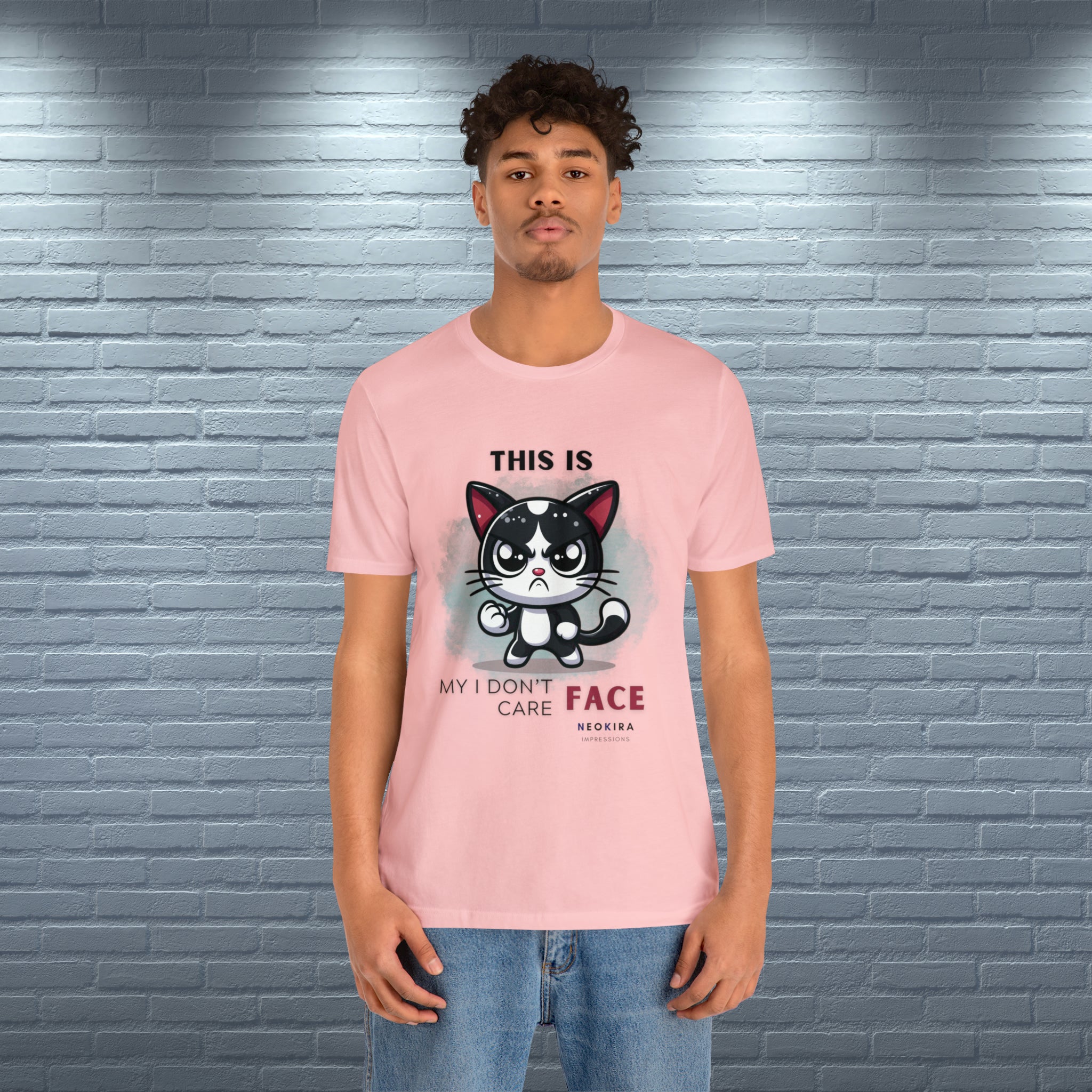 THIS IS MY I DON'T CARE FACE Unisex Jersey Short Sleeve Tee - NeoKira Unlimited