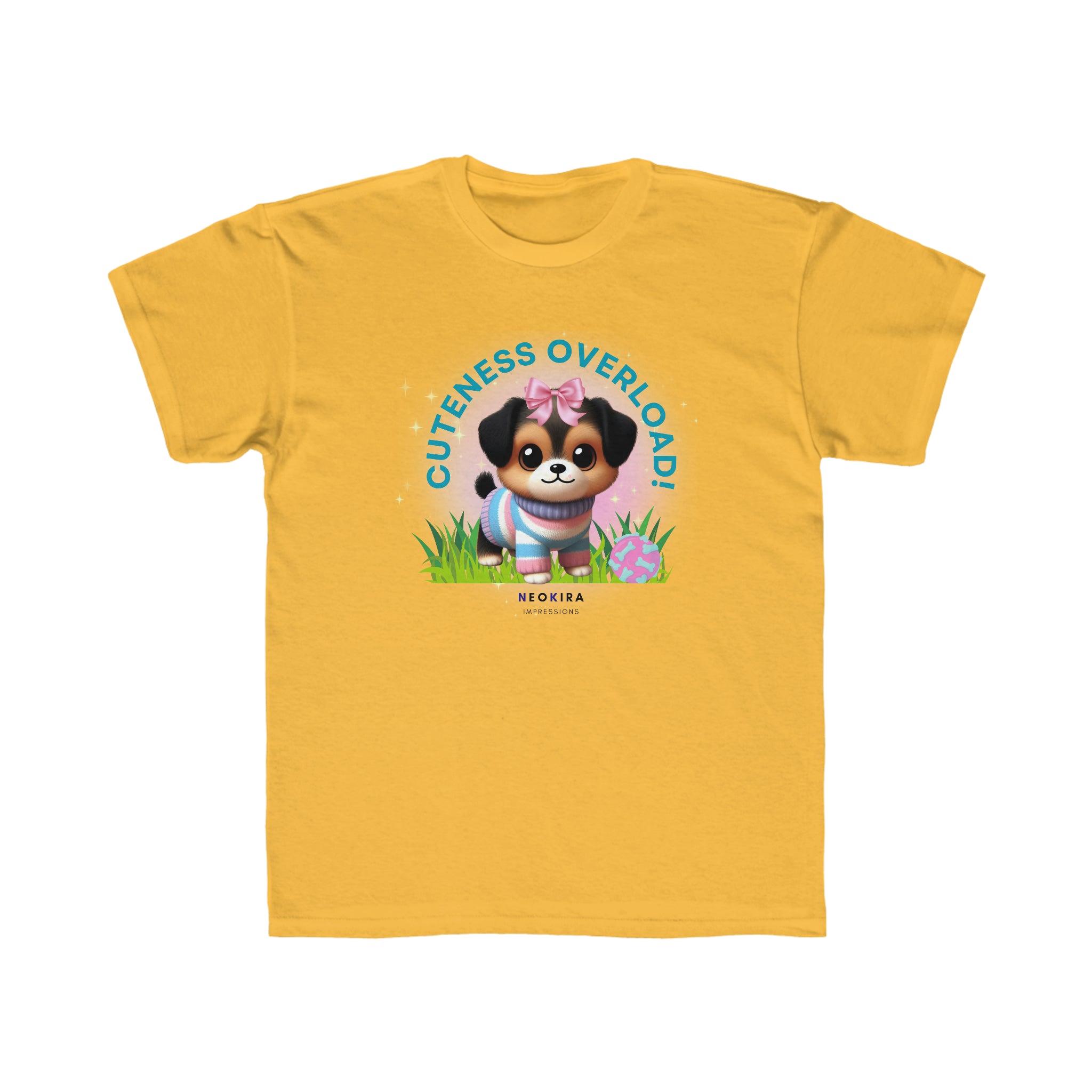 CUTENESS OVERLOAD...Kids Regular Fit Tee Kids clothes Printify Gold XS 