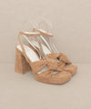 Oasis Society Zoey - Knotted Band Platform Heels Heels Oasis Society   