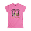 EL VINO ES VIDA Women's Softstyle Tee T-Shirt Printify Azalea S 