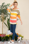 Celeste Full Size Striped Long Sleeve T-Shirt T-Shirt Trendsi   