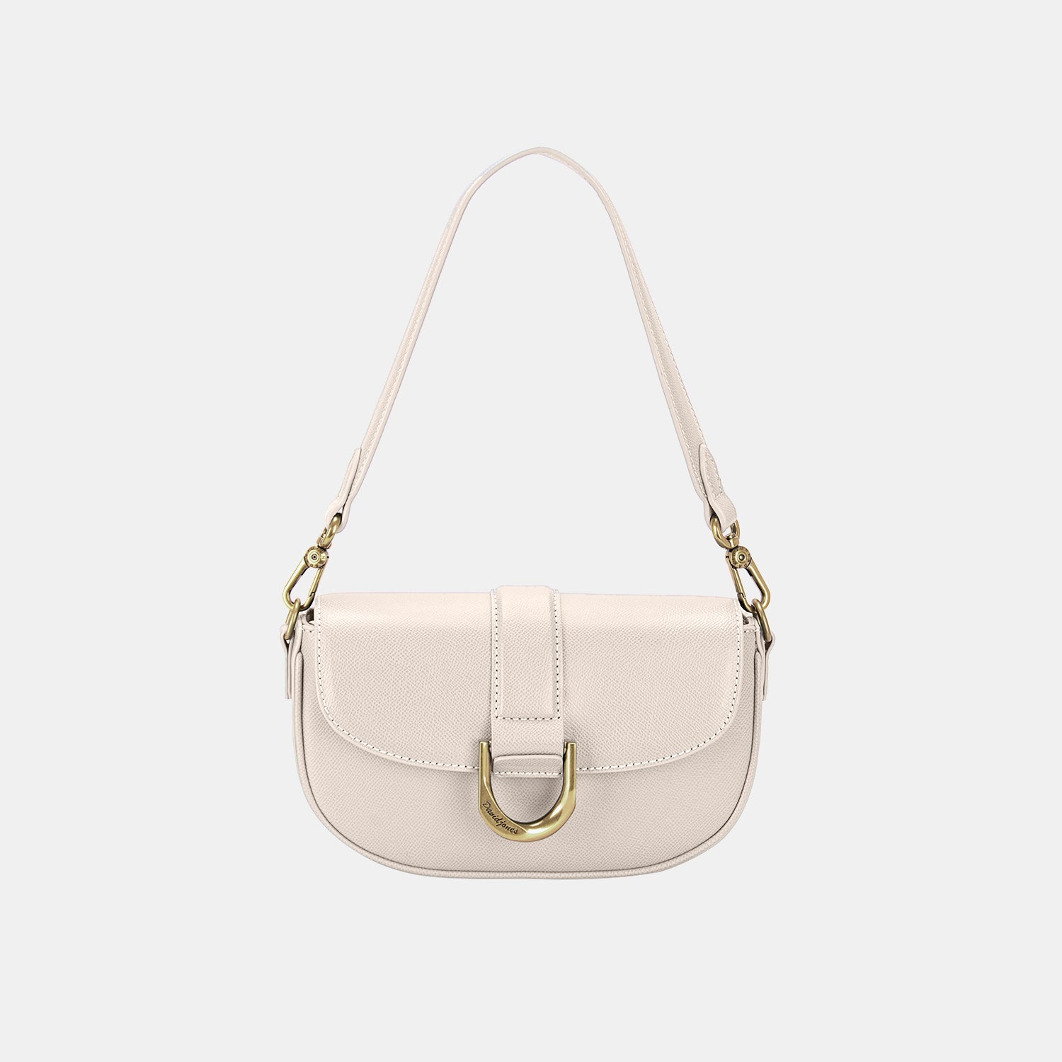 David Jones PU Leather Shoulder Bag Handbag Trendsi Ivory One Size 