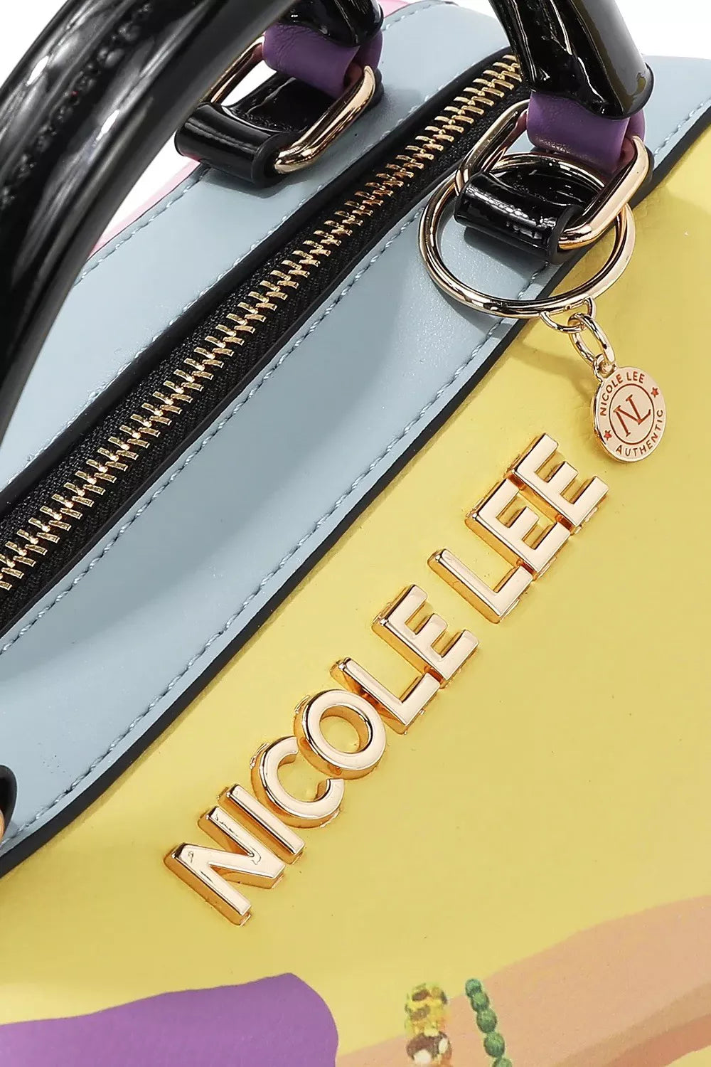 Nicole Lee USA Nail Polish Vegan Leather Handbag Pastel Chic - NeoKira Unlimited