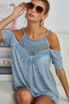 BiBi Front Crochet Lace Adjustable Strap Top Top Trendsi   