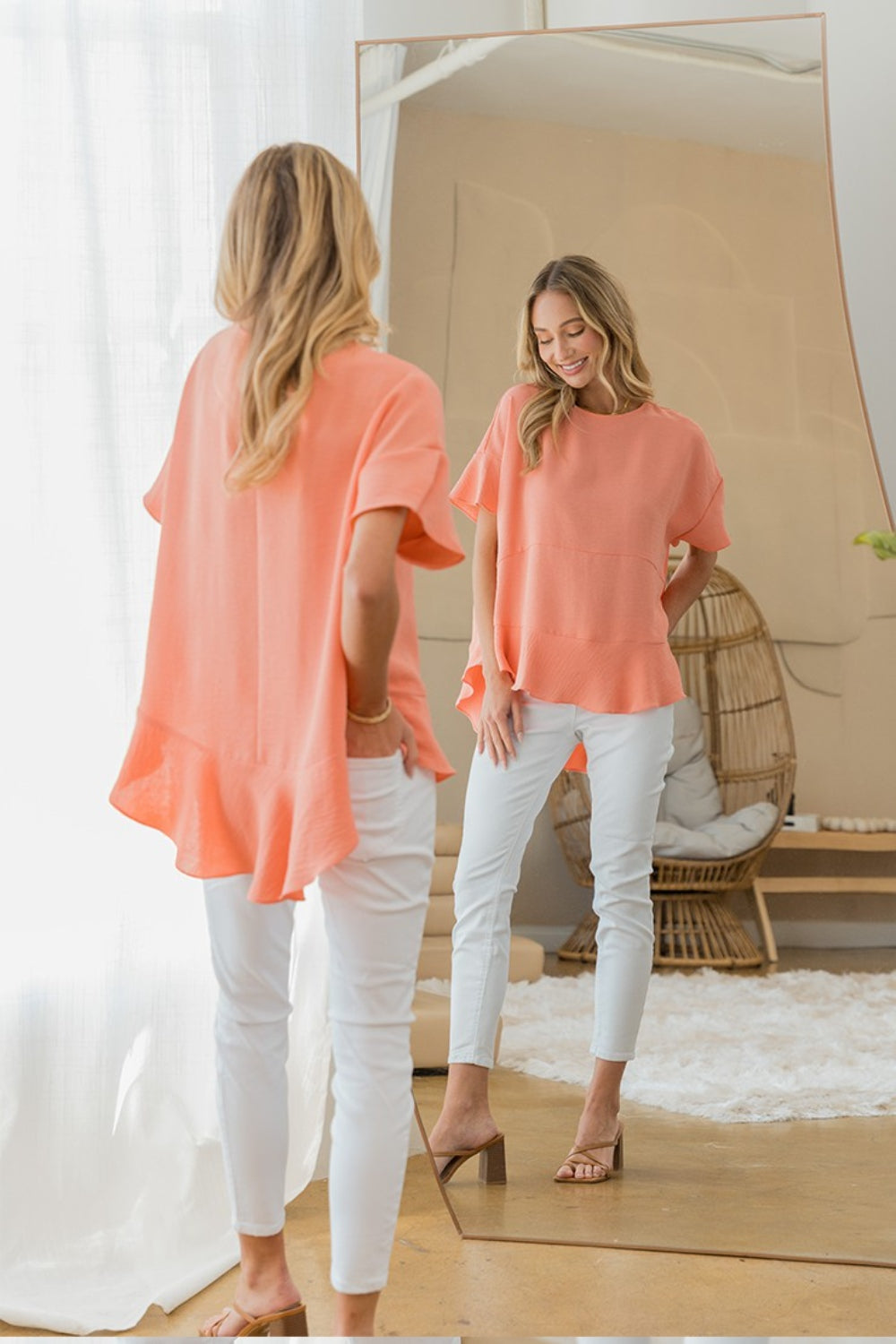 Sew In Love Round Neck Ruffled Top - NeoKira Unlimited