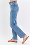 Judy Blue Full Size High Waist Straight Jeans Jeans Trendsi   