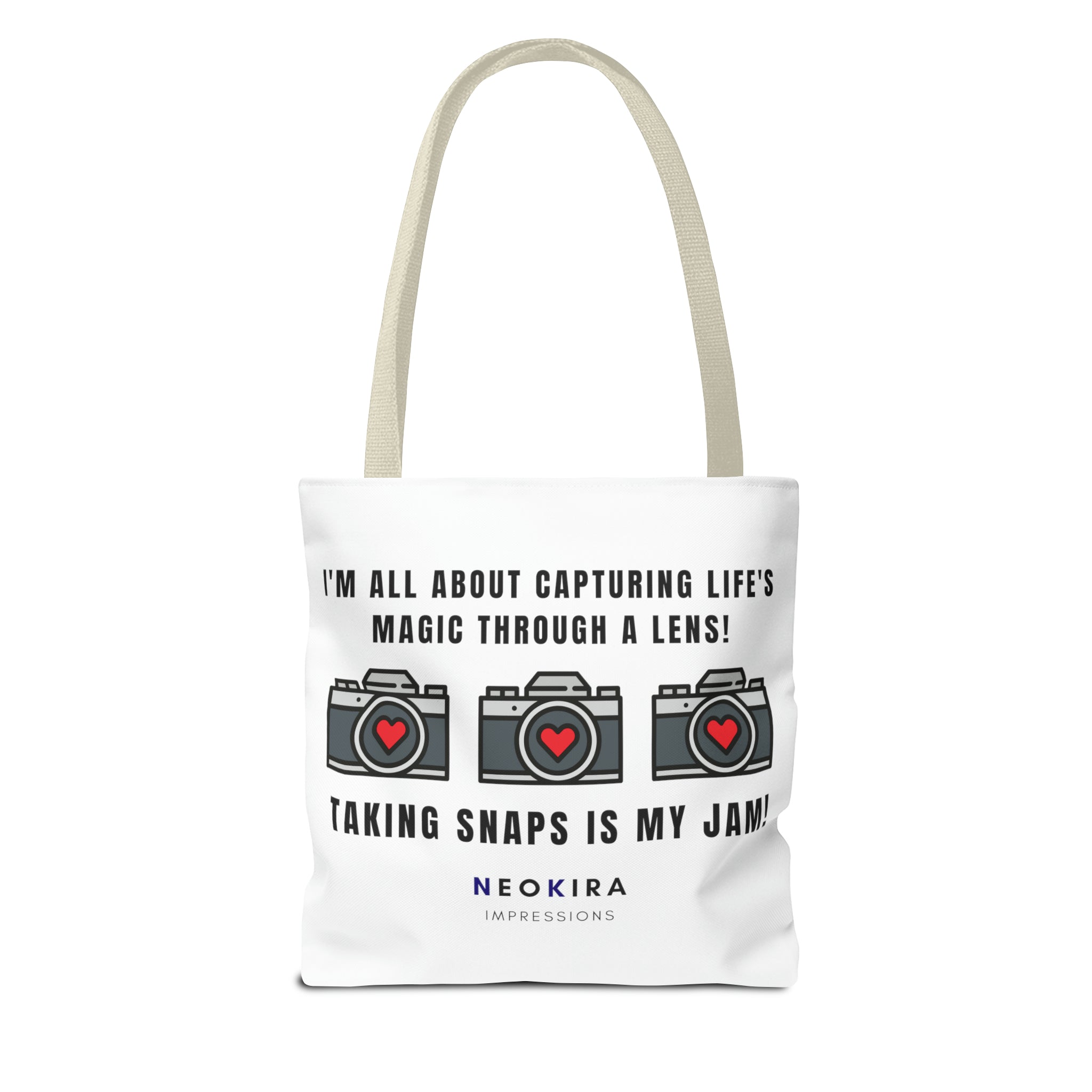 TAKING SNAPS IS MY JAM Tote Bag Tote Bag Printify   