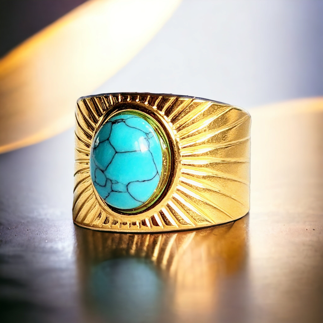 TURQUOISE DREAM Adjustable Ring NeoKira Unlimited   