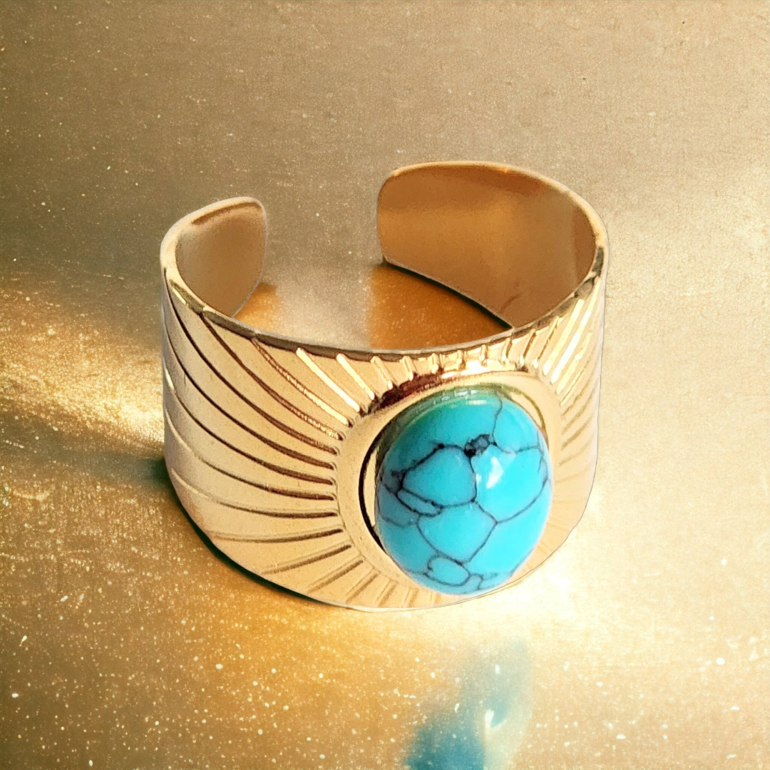 TURQUOISE DREAM Adjustable Ring NeoKira Unlimited   