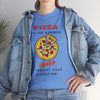 PIZZA IS THE ANSWER Unisex Heavy Cotton Tee T-Shirt Printify   