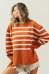 BiBi Ribbed Hem Stripe Sweater Sweater BiBi   