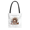 CUANDO ME LEVANTO Tote Bag Tote Bag Printify 13" × 13'' Black 