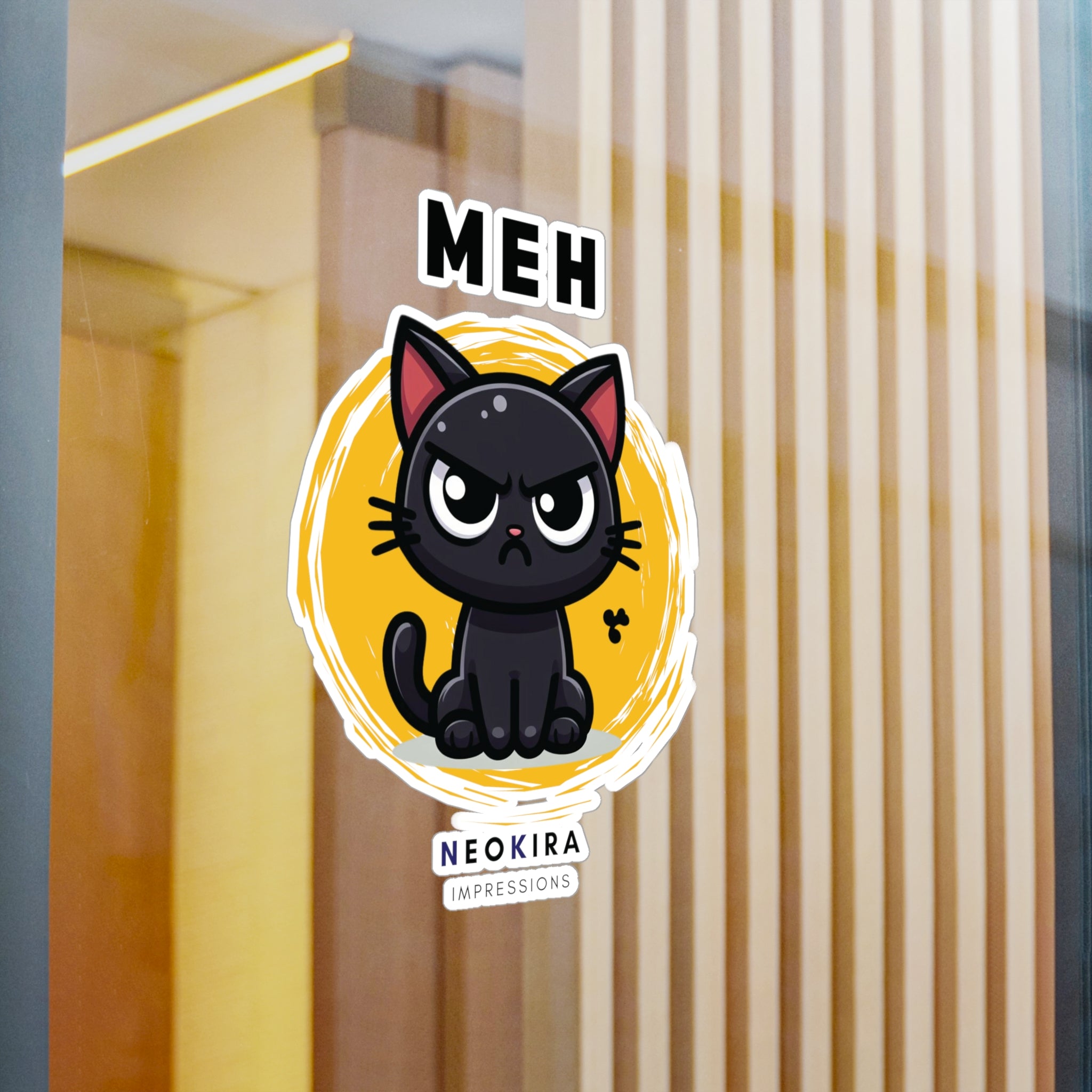 MEH Kiss-Cut Vinyl Decals Paper products Printify   