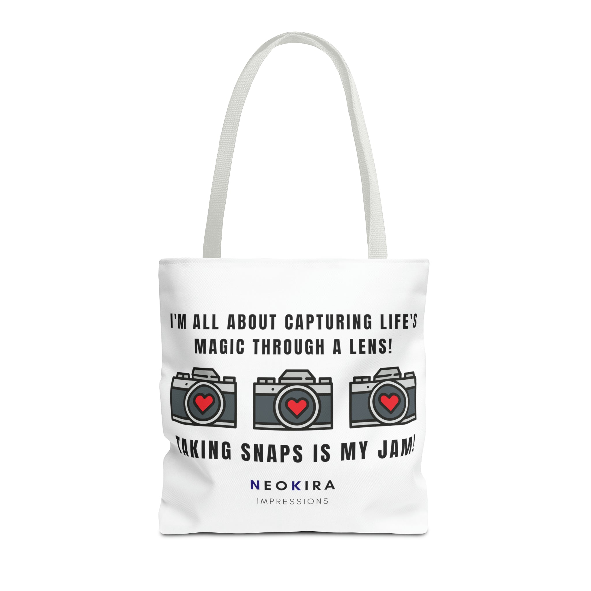 TAKING SNAPS IS MY JAM Tote Bag Tote Bag Printify 16