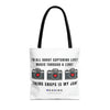 TAKING SNAPS IS MY JAM Tote Bag Tote Bag Printify 16" × 16'' Black 