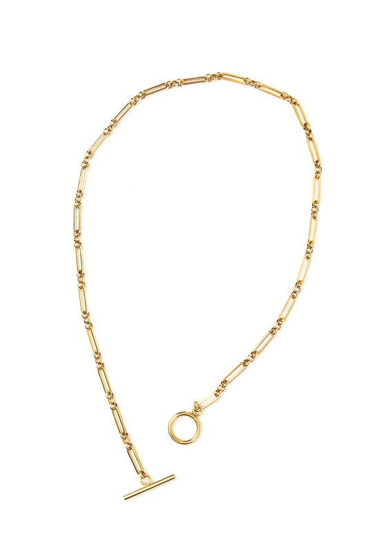 18K STAINLESS STEEL TOGGLE CHAIN NECKLACE - NeoKira Unlimited