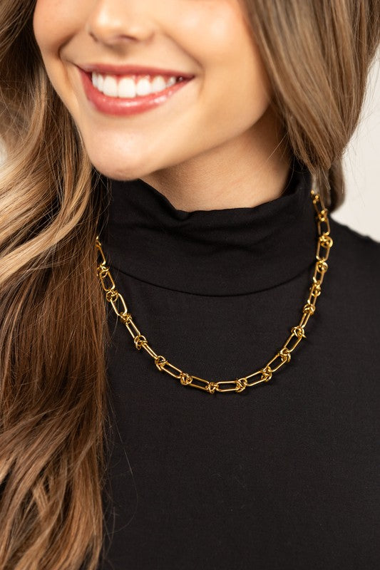 18K STAINLESS STEEL BARBED WIRE CHAIN NECKLACE - NeoKira Unlimited