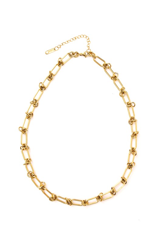 18K STAINLESS STEEL BARBED WIRE CHAIN NECKLACE - NeoKira Unlimited