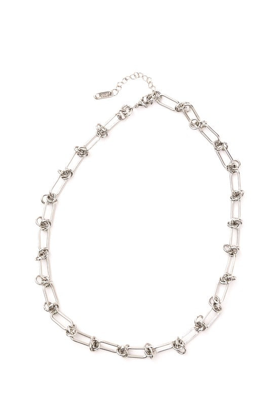 18K STAINLESS STEEL BARBED WIRE CHAIN NECKLACE - NeoKira Unlimited