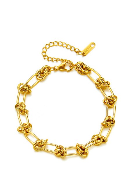 18K STAINLESS STEEL BARBED WIRE CHAIN BRACELET - NeoKira Unlimited