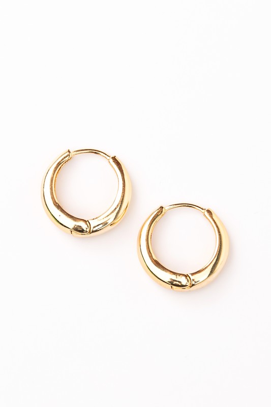 14K STAINLESS STEEL EVERYDAY HUGGIE EARRINGS - NeoKira Unlimited