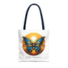 BUTTERFLY Tote Bag Tote Bag Printify 16" × 16'' Navy 