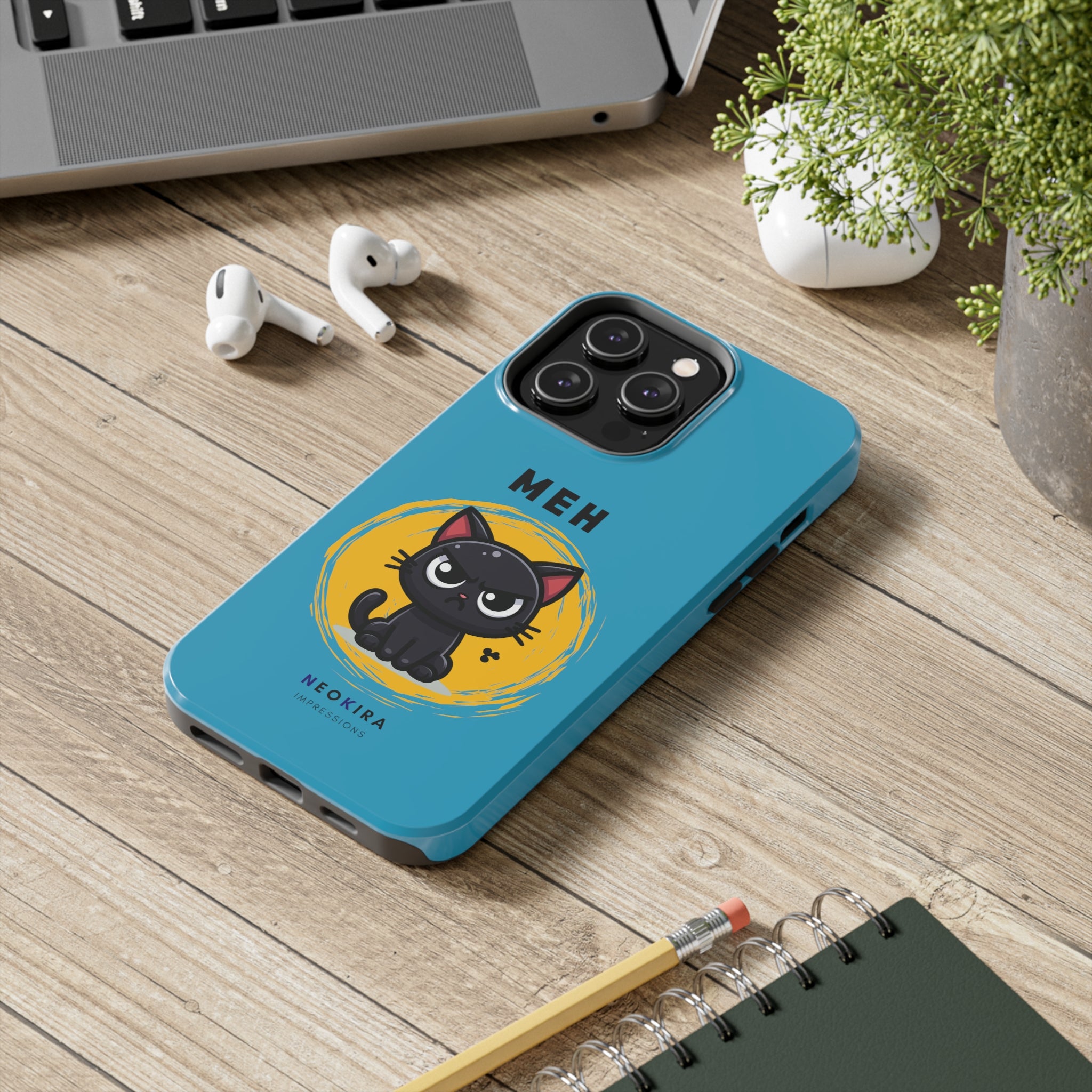 MEH (BLUE) Tough Phone Cases Phone Case Printify iPhone 14 Pro Max  