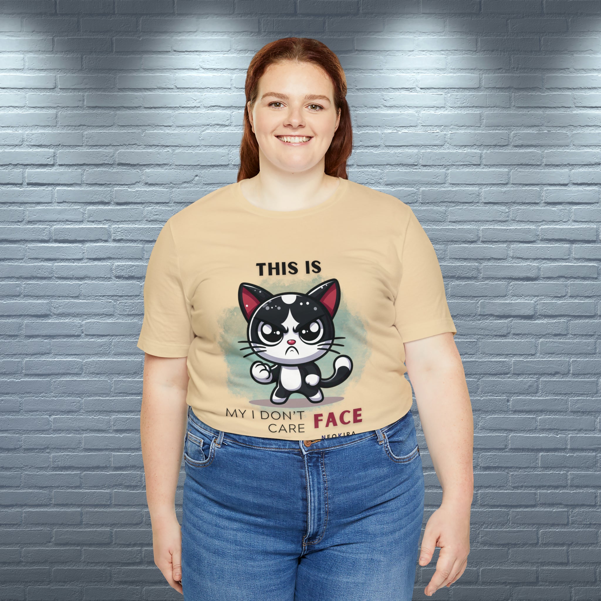 THIS IS MY I DON'T CARE FACE Unisex Jersey Short Sleeve Tee - NeoKira Unlimited