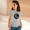 MOON AND STARS Women's Midweight Cotton Tee T-Shirt Printify   