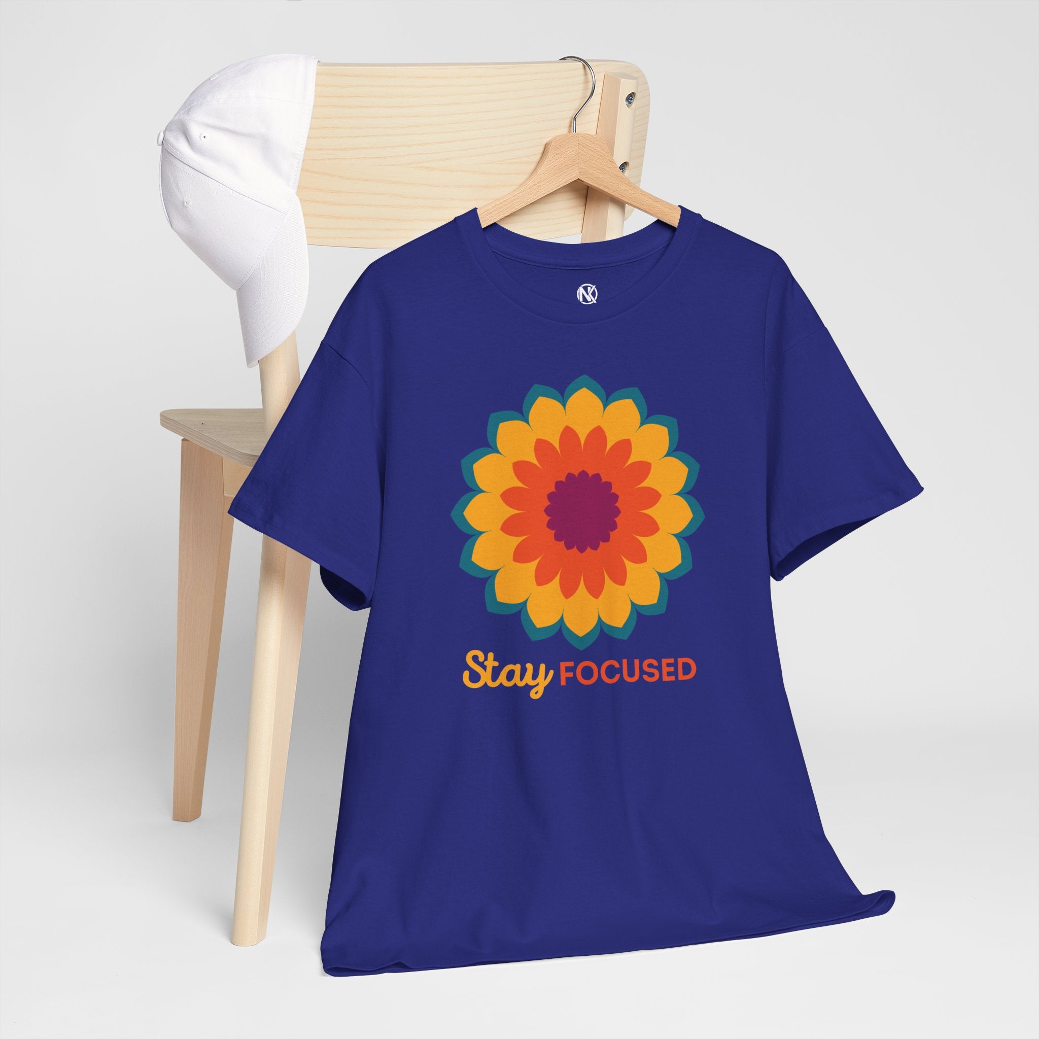 STAY FOCUSED Unisex Heavy Cotton Tee T-Shirt Printify   