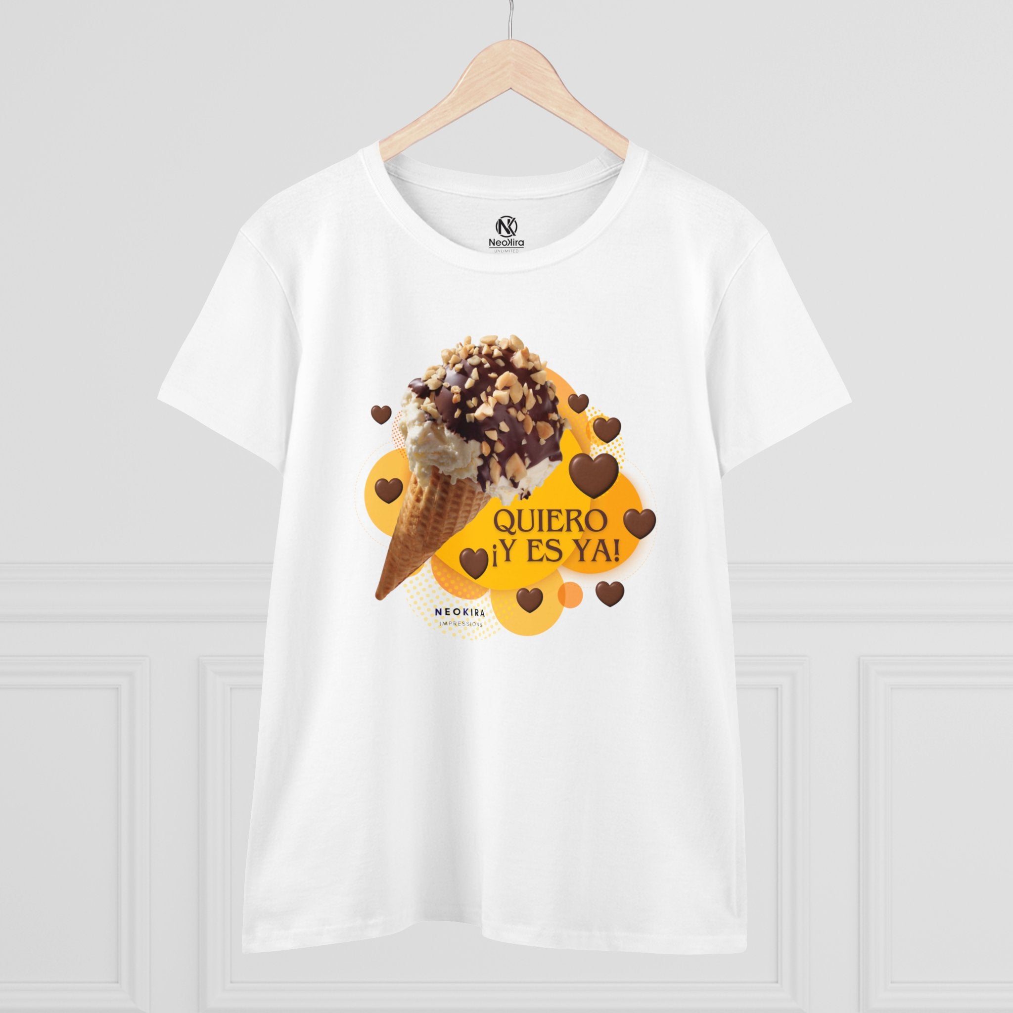 ICE CREAM Women's Midweight Cotton Tee T-Shirt Printify   