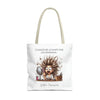 CUANDO ME LEVANTO Tote Bag Tote Bag Printify 18" × 18'' Beige 