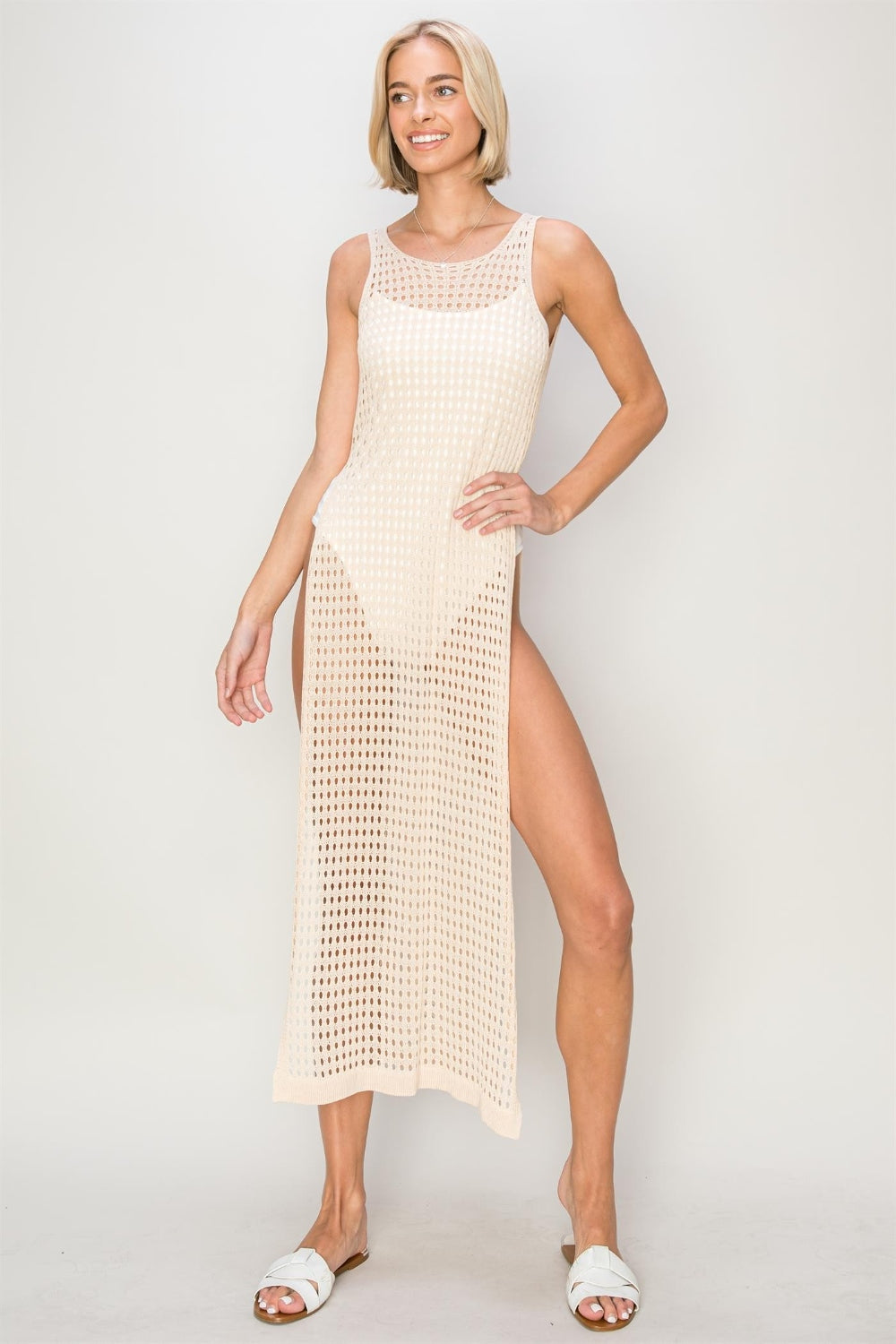 HYFVE Crochet Backless Cover Up Dress - NeoKira Unlimited
