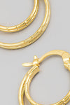 Fame Pincatch Double Circle Hoop Earrings Hoops Trendsi   